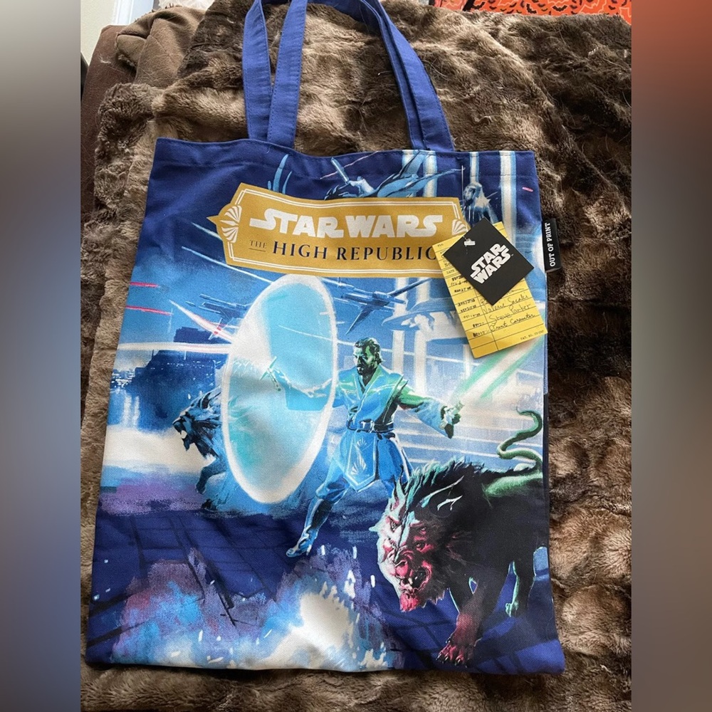 NWT Star Wars Collectible Book series Canvas Tote Bag High Republic